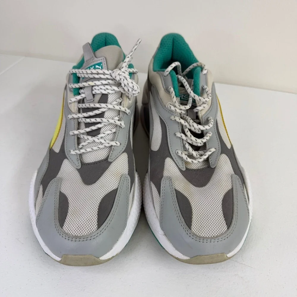 Mercedes-AMG Petronas Motorsport x Puma RS-X3 sunny lime grey sneakers shoes 12